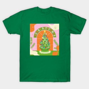 Merry Kitschmas Ceramic Tree design T-Shirt